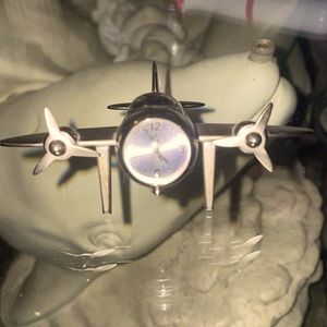 Vintage airplane clock